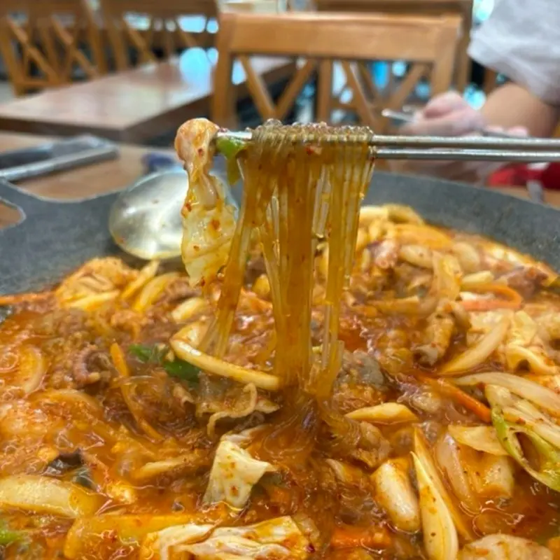 낙곱새 속 당면