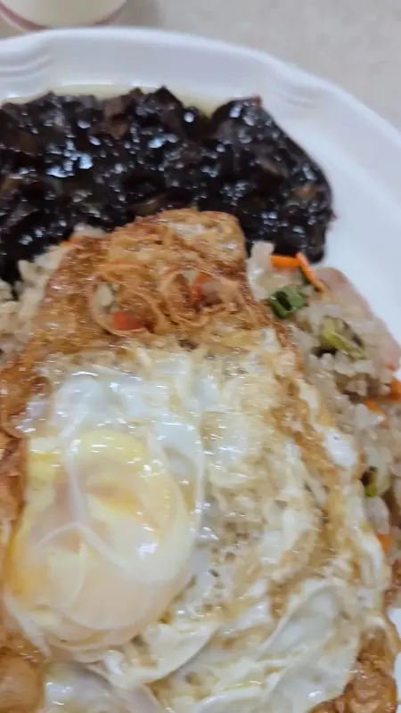 볶음밥과 짜장 소스