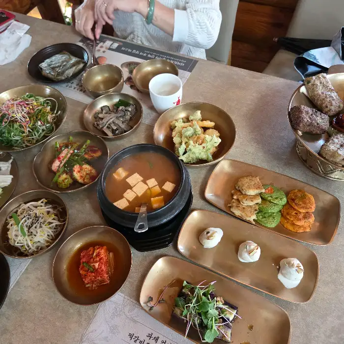 떡갈비와 파채