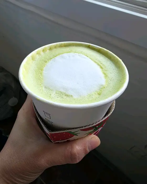 부드러운 거품의 라떼