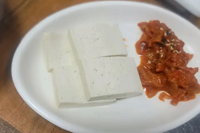 두부와 김치
