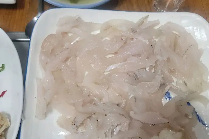가자미회 클로즈업