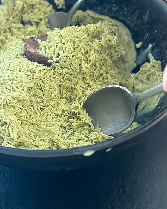 말차빙수의 모습
