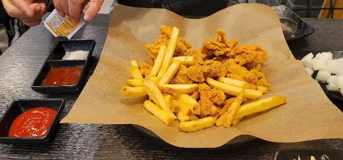 감자튀김과 치킨