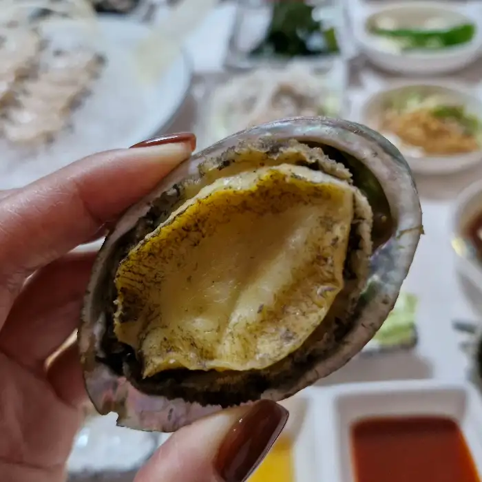 싱싱한 전복의 모습
