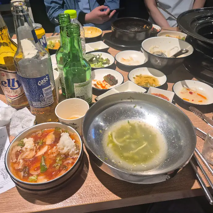 담가화로구이 숯불 위 고기
