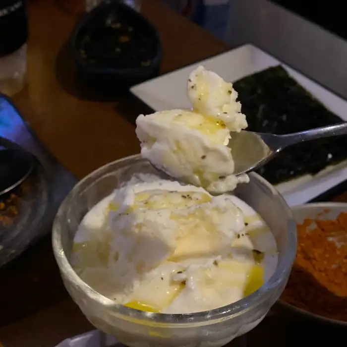 크리미한 아이스크림 디저트
