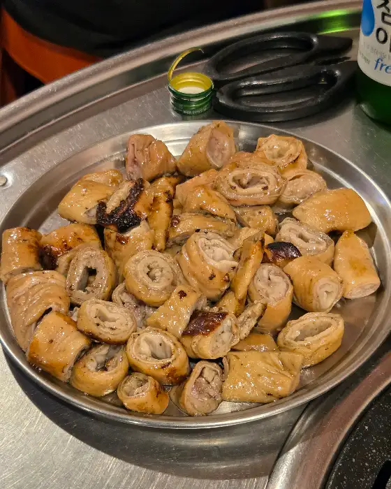 막창 한 접시