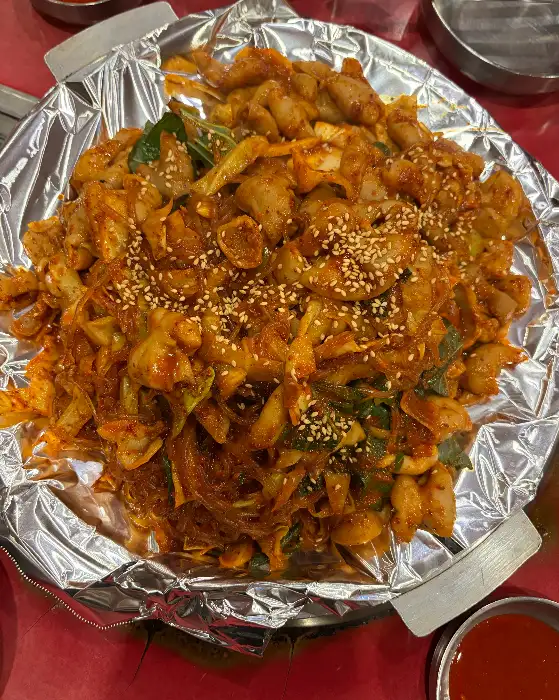 들기름 통마늘 알곱창의 모습