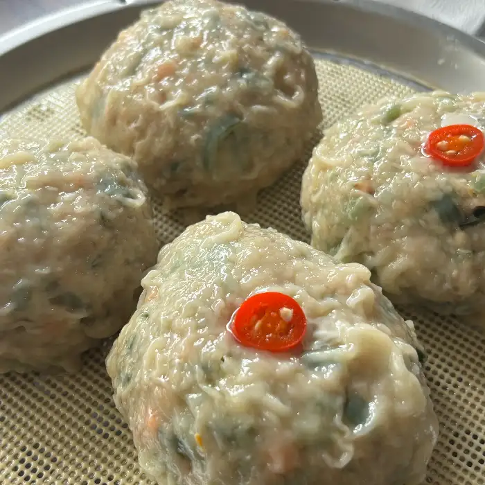 만두의 클로즈업