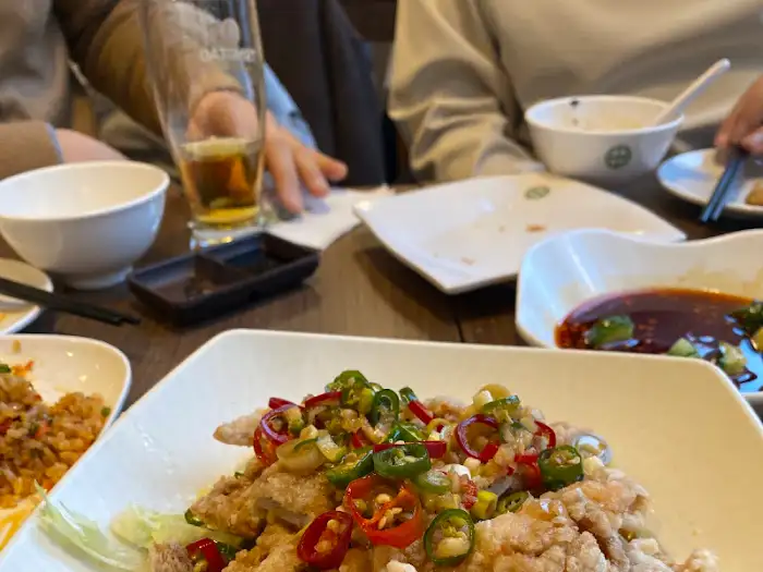 식탁 풍경 - 맥주와 딤섬, 볶음밥