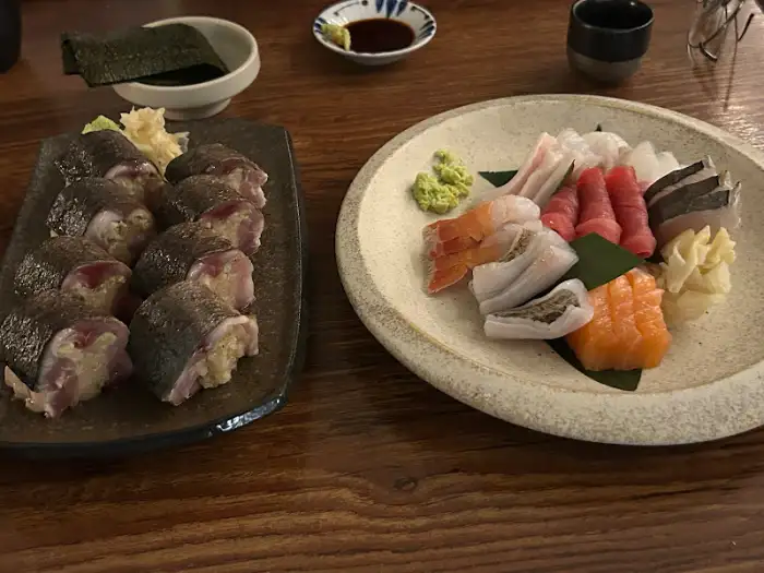 숙성회와 고등어 봉초밥