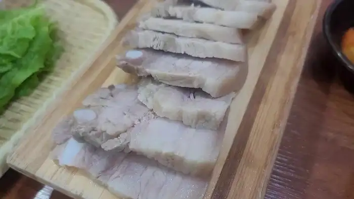 꽃가람 돔베고기 플레이팅