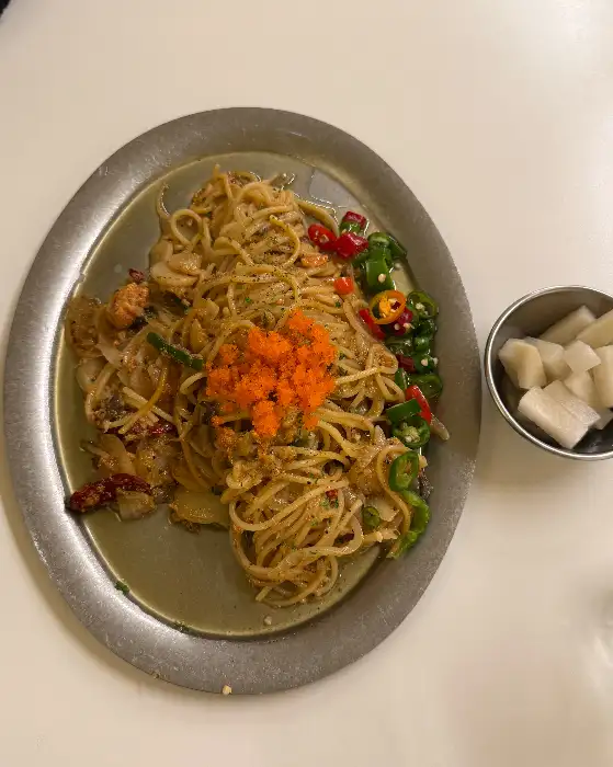 날치알이 올라간 땡초 명란 알리오 올리오