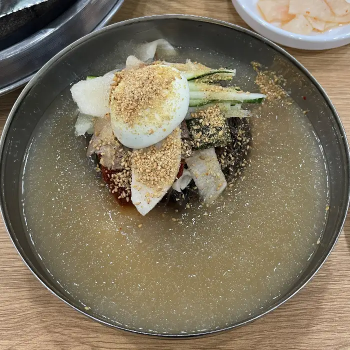 석갈비와 냉면