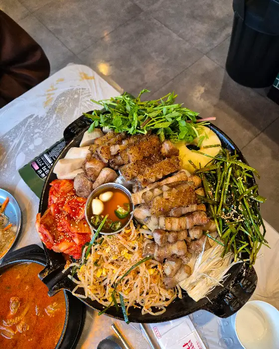모듬 한판 구이 전체 모습