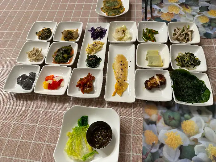 다양한 나물 반찬