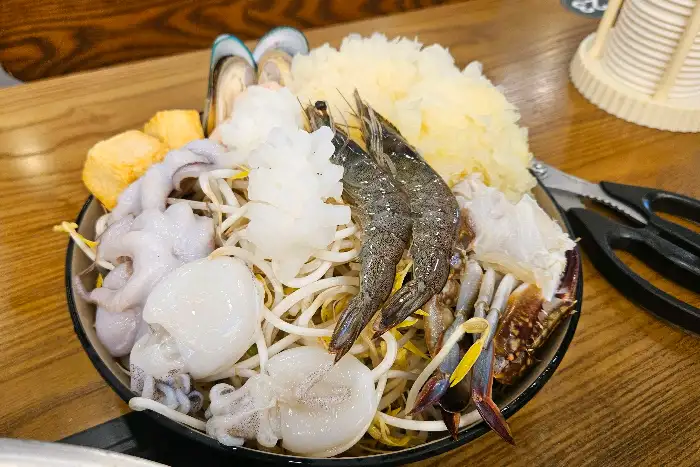 다양한 해산물 모둠