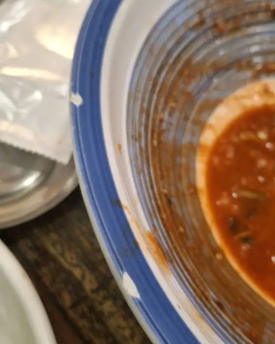 제육볶음 클로즈업 샷