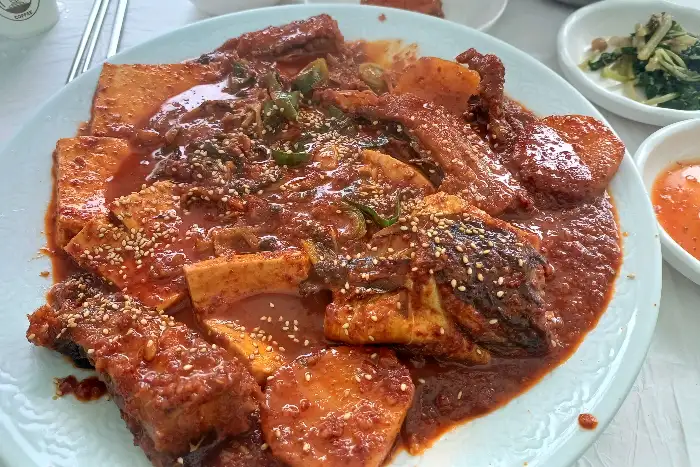 북어찜 확대 모습
