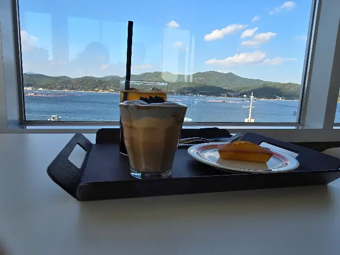 팥빙수와 케이크