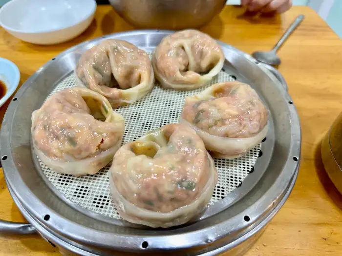 물냉면과 만두