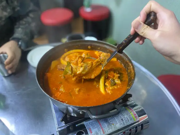 졸아든 닭볶음탕 국물