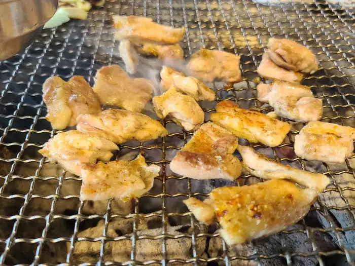 잘 익은 닭갈비 조각들