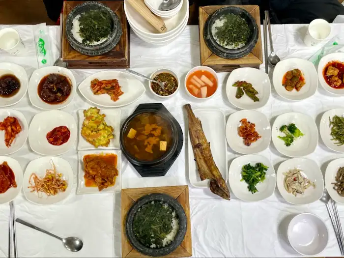 곤드레정식 전체 상차림