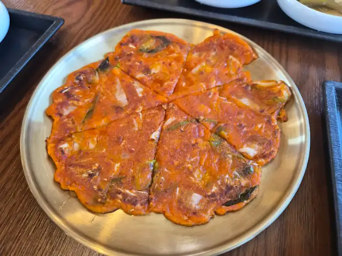 김치전의 디테일 샷