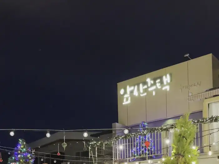 앞산주택 야간 조명