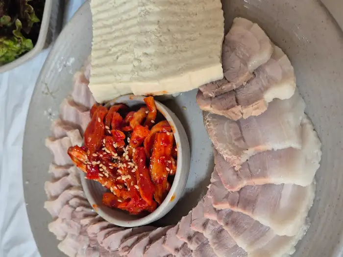 순두부찌개 클로즈업 샷