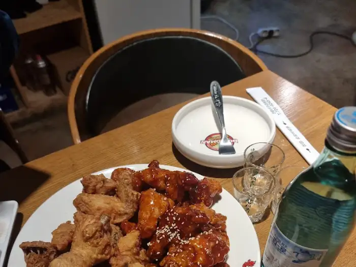 치킨과 함께 나온 맥주