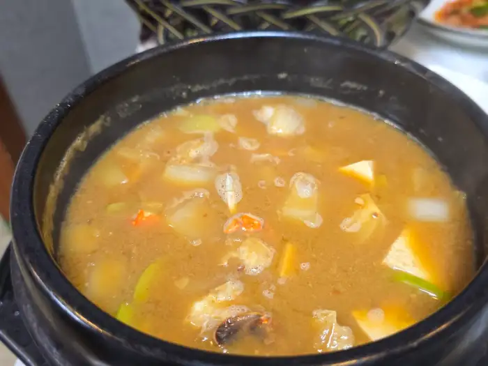 된장찌개 근접 촬영 사진