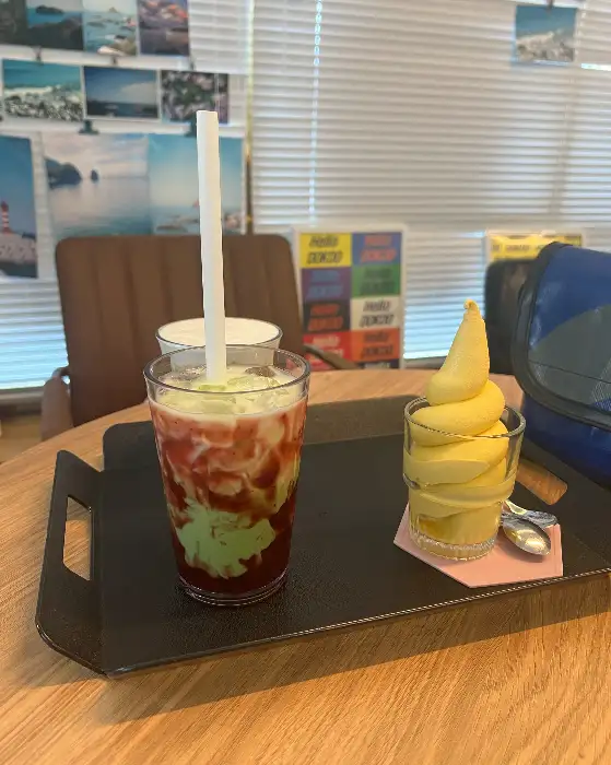 음료와 아이스크림