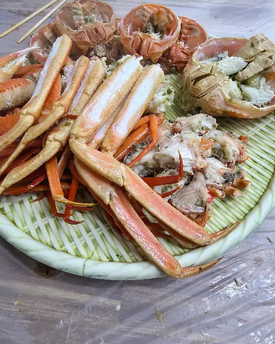 먹음직스러운 대게 요리