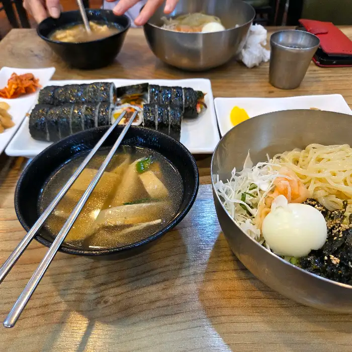 주문한 음식들