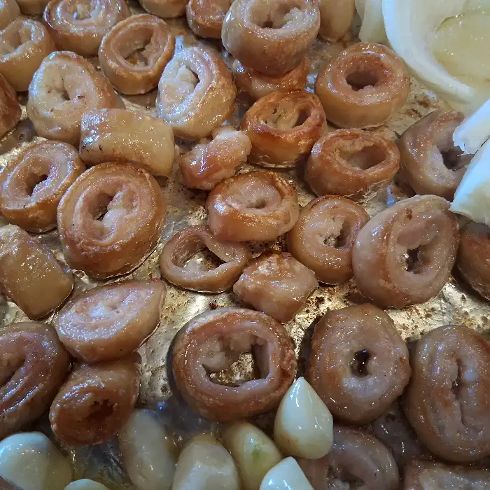 가까이서 본 막창의 텍스처