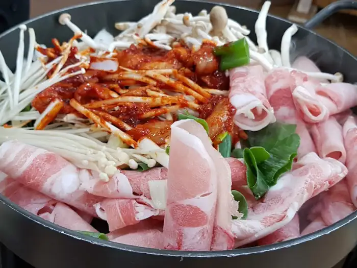 복삼불고기 재료 준비 모습