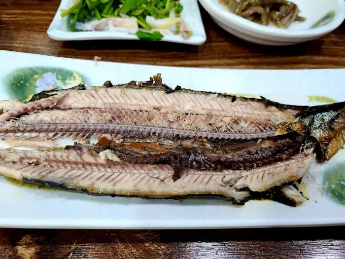 구운 생선 요리 클로즈업