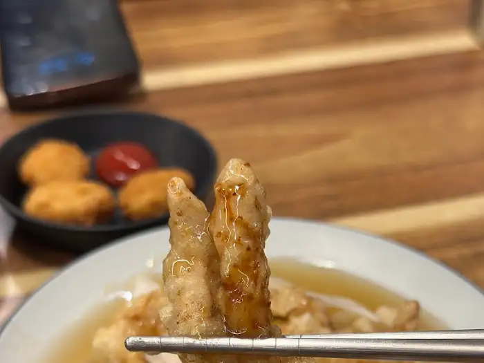 찹쌀탕수육 한 점