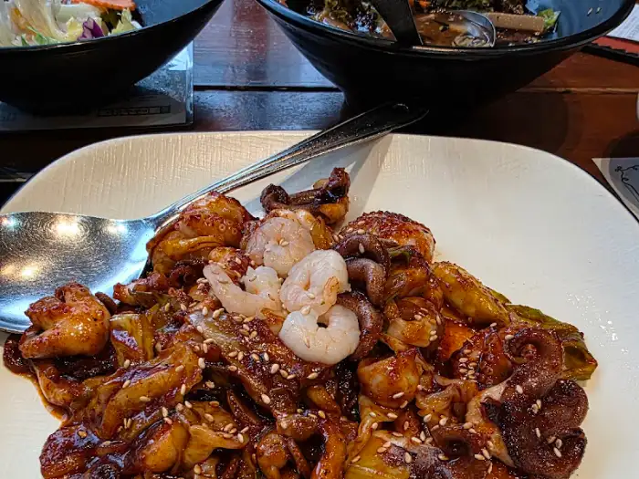 매콤한 쭈꾸미 철판 요리