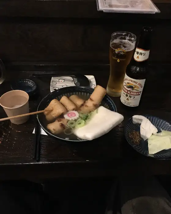 하이볼과 함께 나온 모둠 오뎅