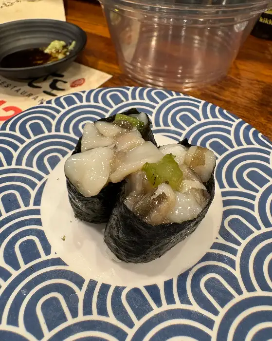 신선한 광어 초밥