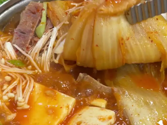 감자탕 건더기 클로즈업