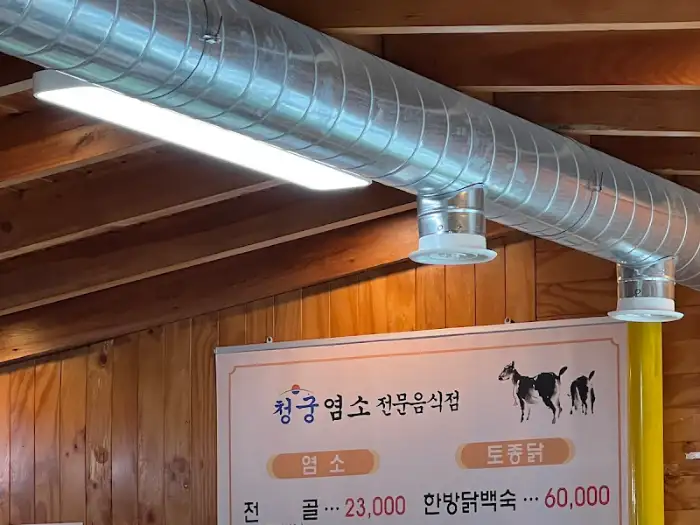 가게 내부 간판