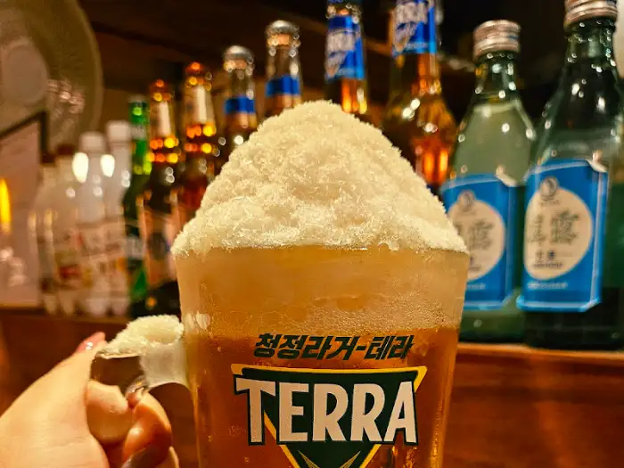 시원한 테라 맥주