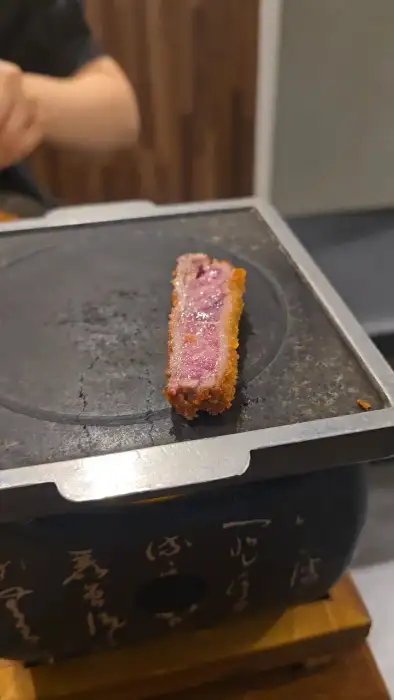 개인 화로에 구워 먹는 규카츠