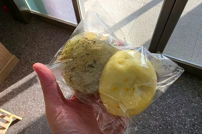 사과빵과 곰취찐빵