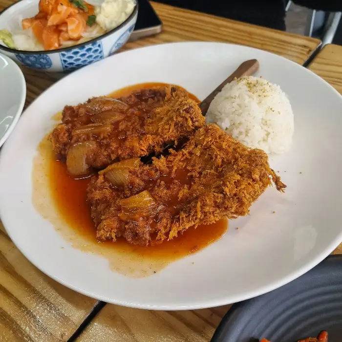 돈까스와 밥